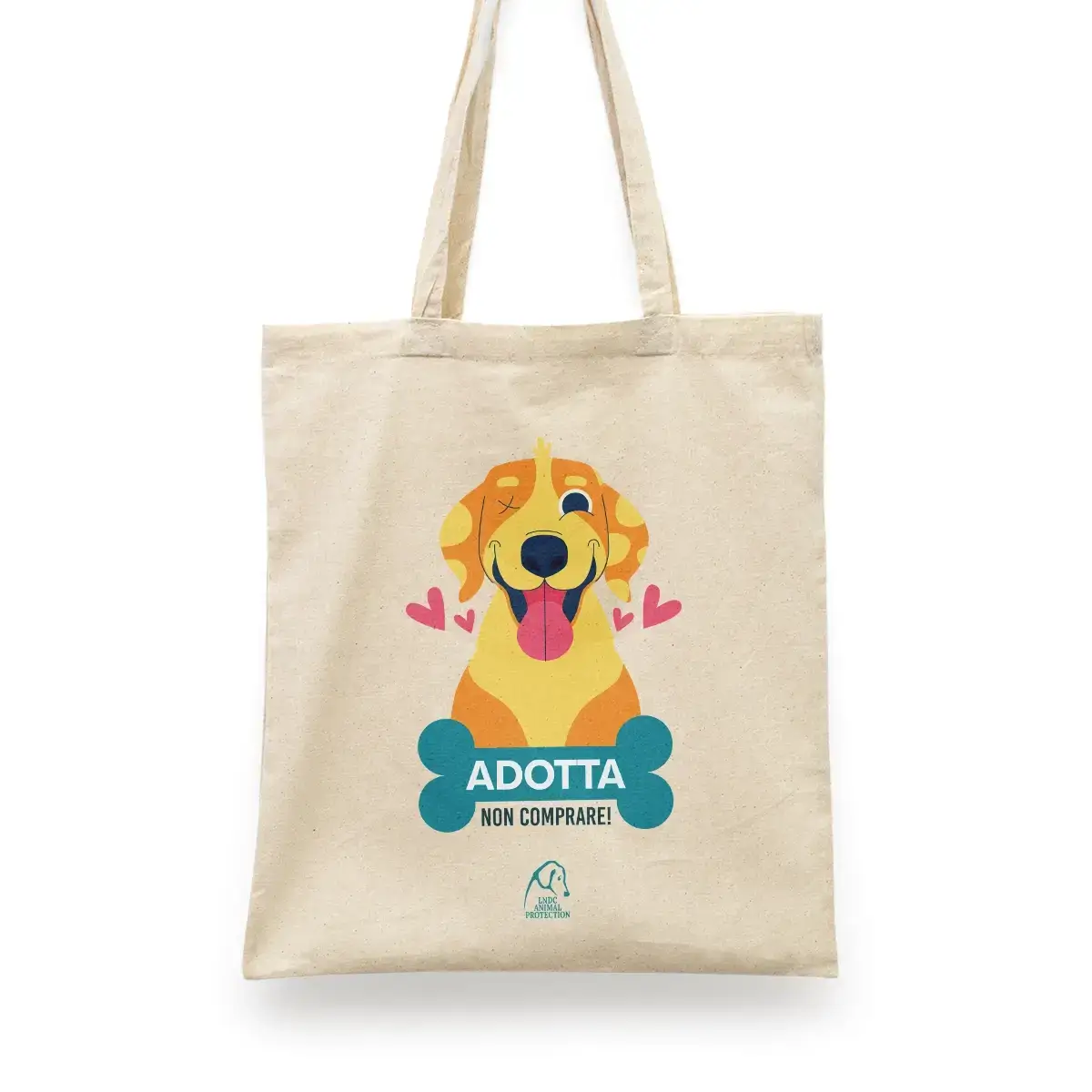 Shopper “Adotta, non comprare!” – Cane occhiolino